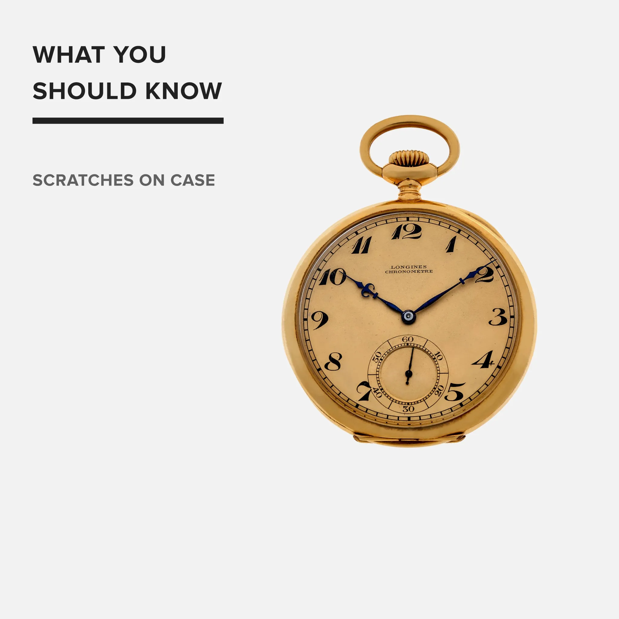 1927 Longines Pocket Watch Chronometer In 18k Yellow Gold