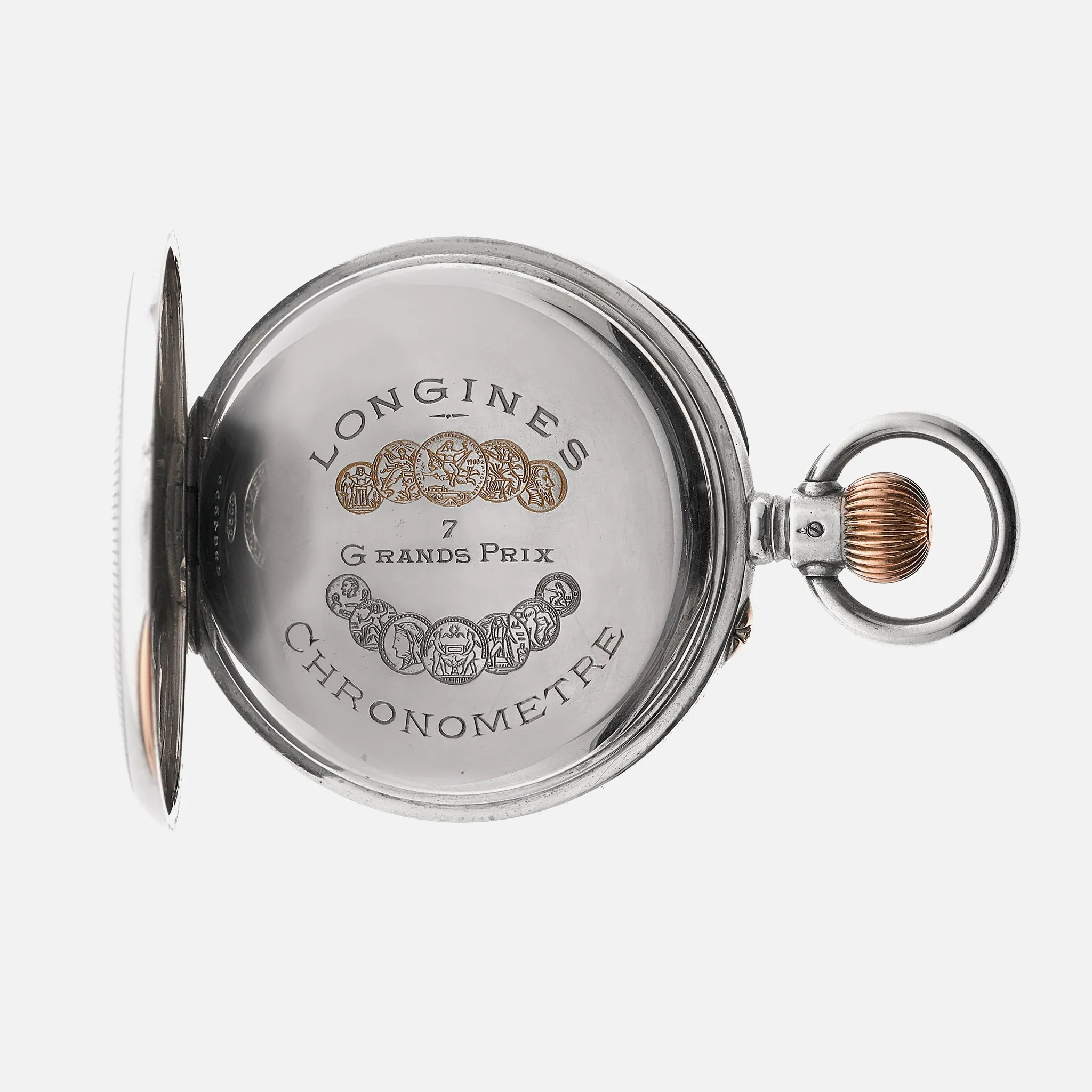 1927 Longines Pocket Watch Chronometer In Silver