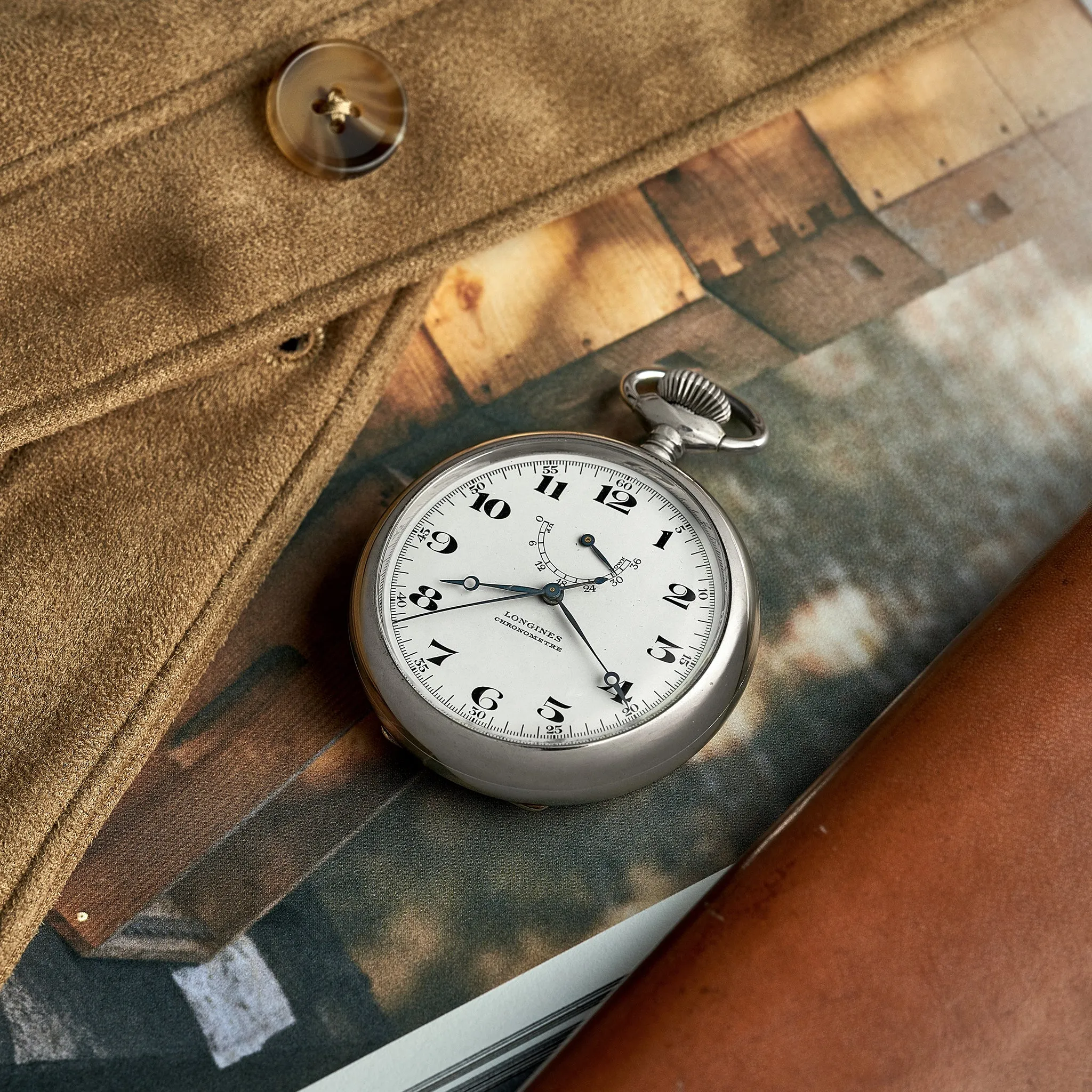 1948 Longines Pocket Watch With Central Seconds