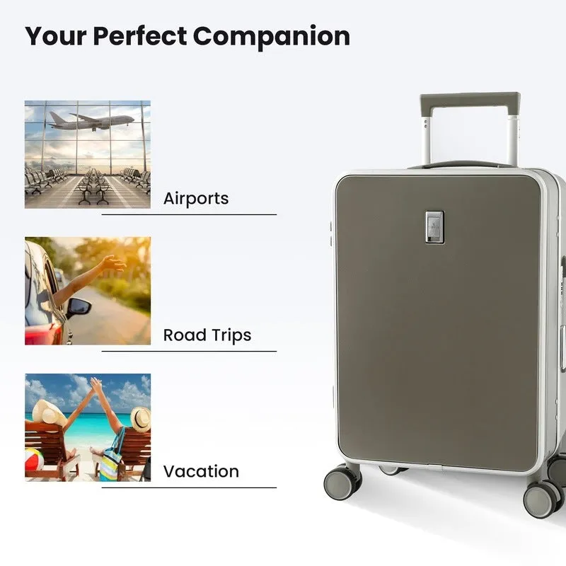 20 inch Trolley Bag - Lightweight Polycarbonate Suitcase | 39 Liters | Dark Gold