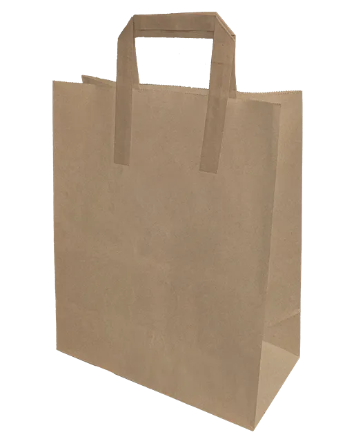 250 Pieces Brown SOS Paper Carrier Bag Large External Handles 375 x 270 x 330 mm 35188 (Parcel Rate)