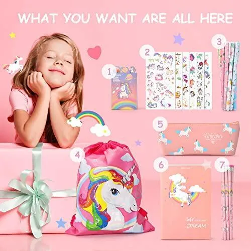 37pcs Style Girls Unicorn Stationery Gift Set for Birthday and Christmas