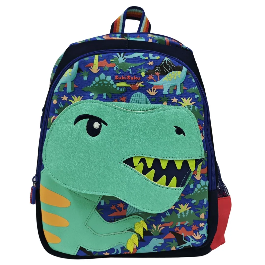 3D Design Backpack with Front Pocket for Kids (Dinosaur)