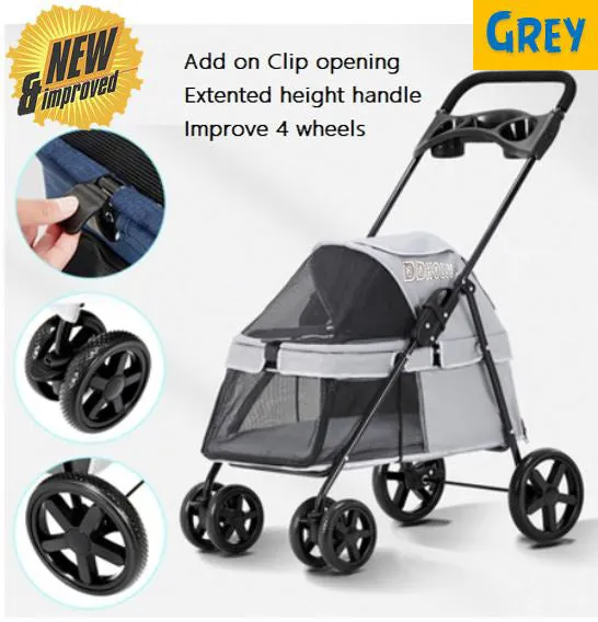 4 Wheels Light Weight Pet Stroller