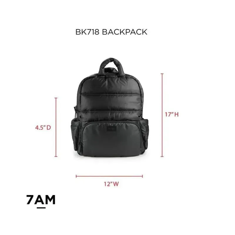 7AM Voyage - Diaper Bag Backpack, Black