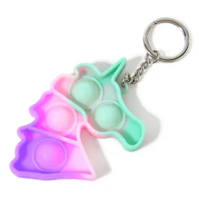 Accessorize London Girl's Unicorn Push Popper Keyring