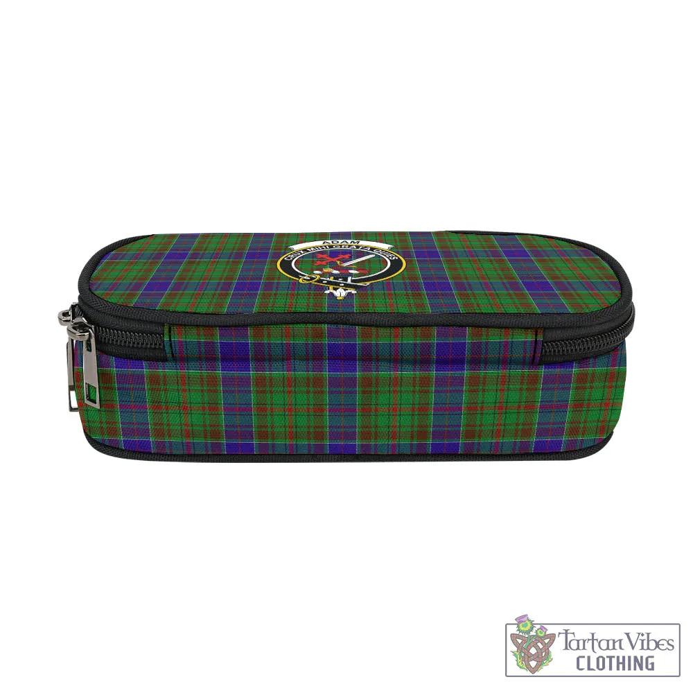 Adam Tartan Pen and Pencil Case with Family Crest