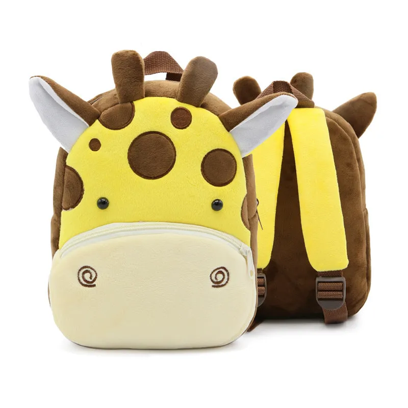 Adorable Zoo Series Plush Backpack for Kids  Perfect Gift