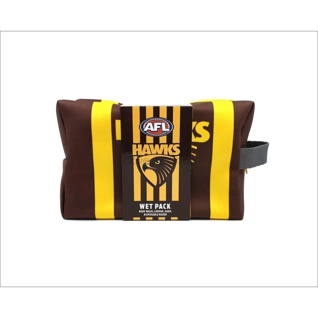 AFL Hawthorn Hawks Toiletry Bag Gift Set