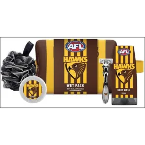 AFL Hawthorn Hawks Toiletry Bag Gift Set