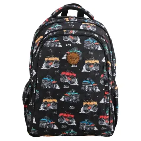 Alimasy Midsize Kids Backpack - Monster Trucks