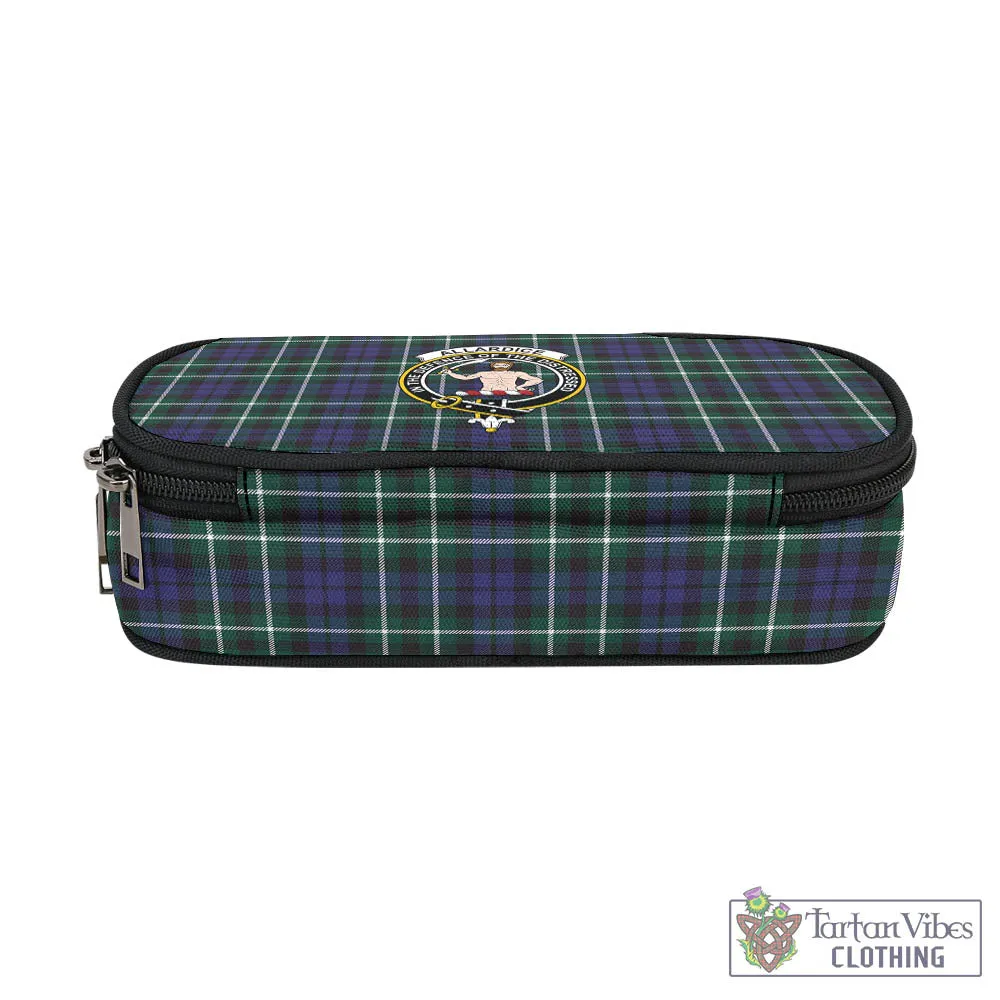 Allardice Tartan Pen and Pencil Case with Family Crest