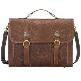 American West Handbag Travel Collection: Retro Luggage Laptop Smart Briefcase