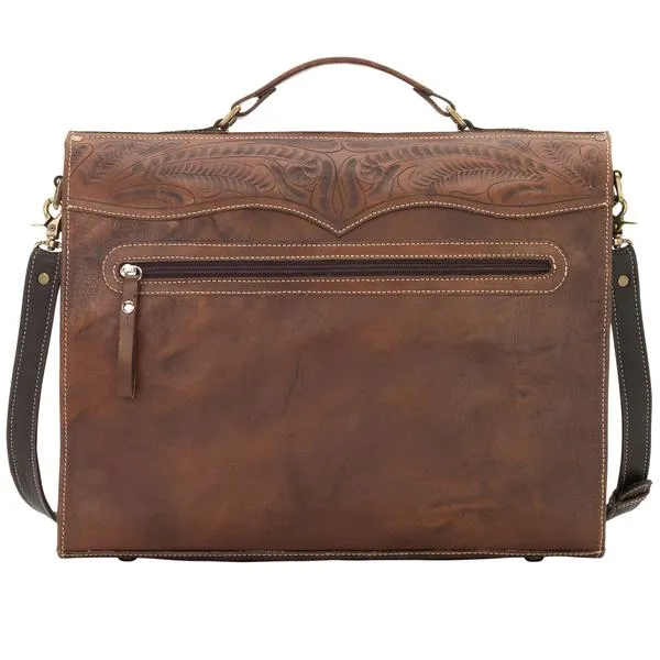 American West Handbag Travel Collection: Retro Luggage Laptop Smart Briefcase