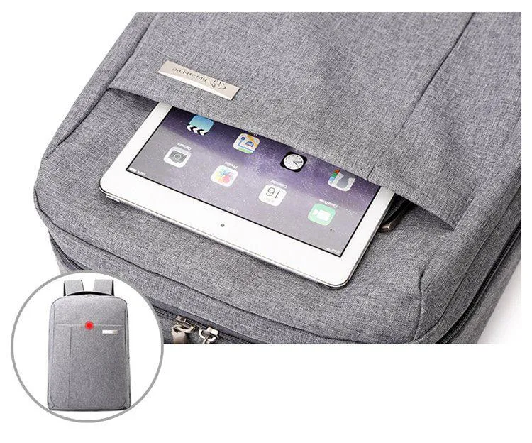 Anti-Theft Smart Backpack & Laptop Outdoor Bags With Large Capacity - Grey