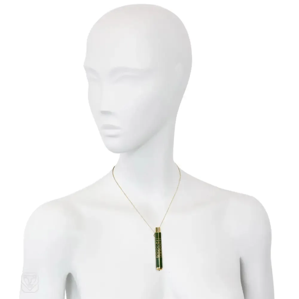 Art Deco mechanical pencil pendant, France