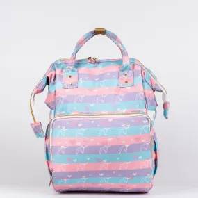 Art on Canvas - Chic Diaper Bag Backpack for New Moms, Unicorn