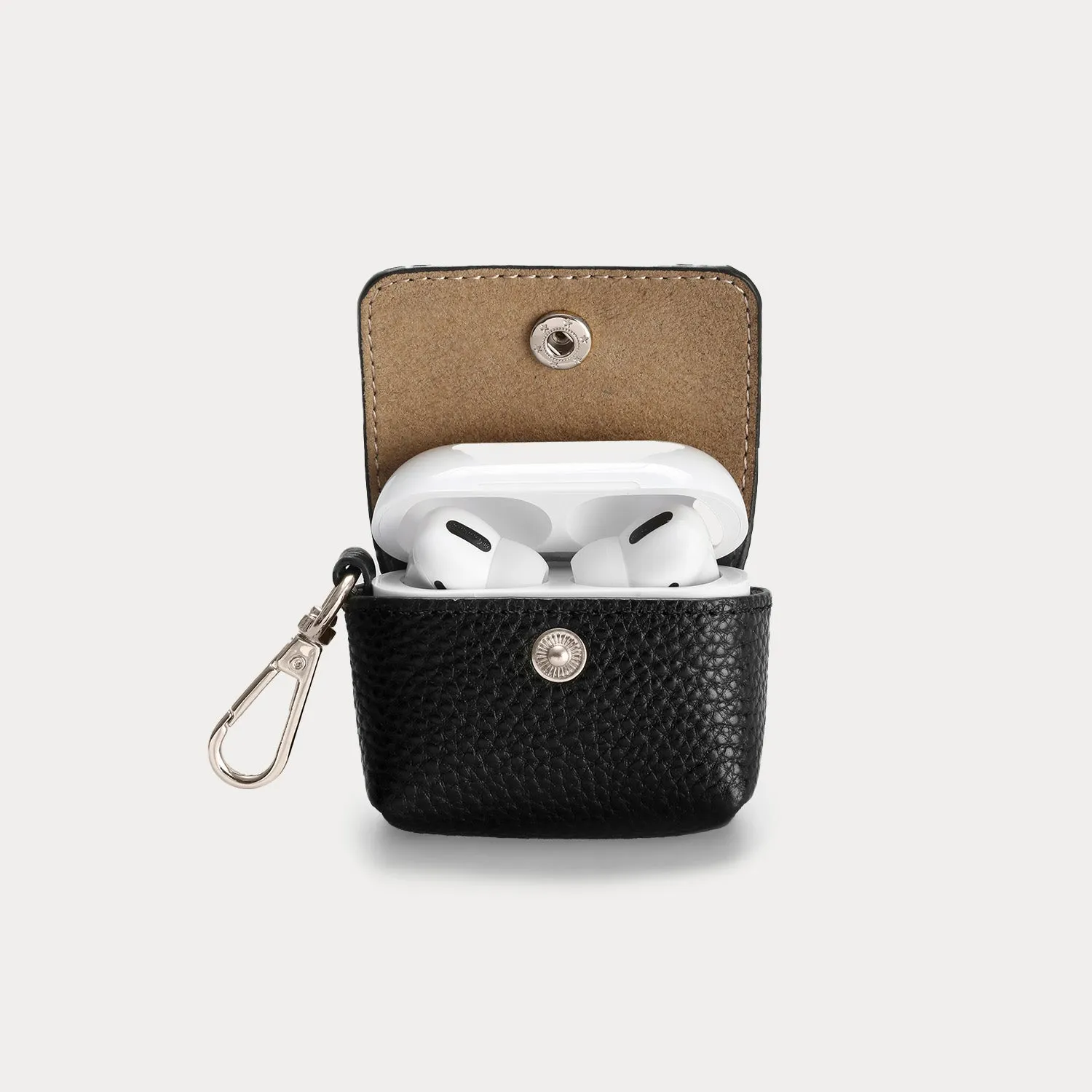 Avery AirPods Clip-On Pouch - Black/Silver