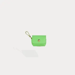 Avery AirPods Clip-On Pouch - Neon Green/Gold