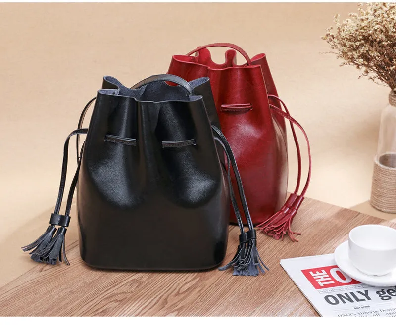 Bags For Women, Womens Leather Bag, Leather Crossbody Bag Women Handmade, Bucket Bag Handbag