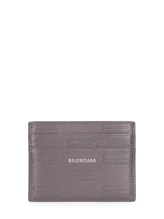 Balenciaga   BB monogram leather card case 