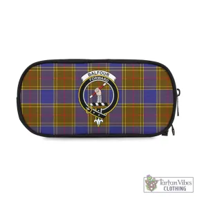 Balfour Tartan Pen and Pencil Case with Family Crest