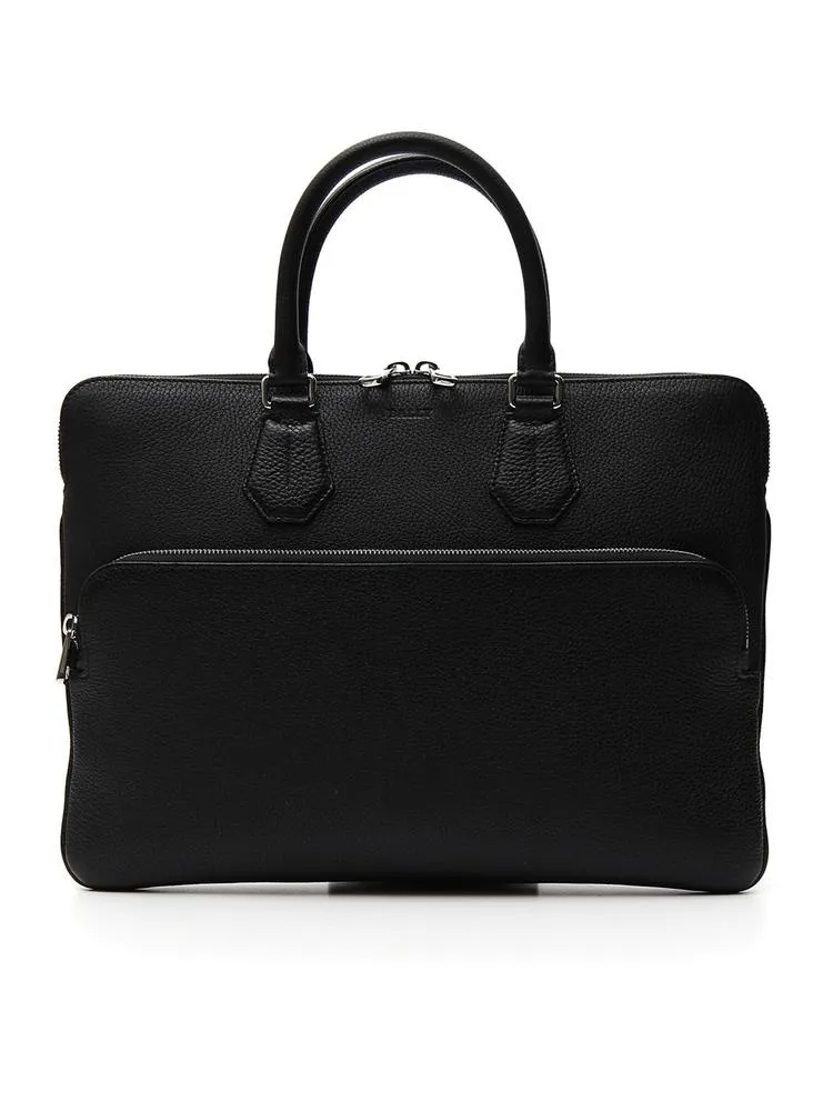 Bally Leather Laptop Briefcase