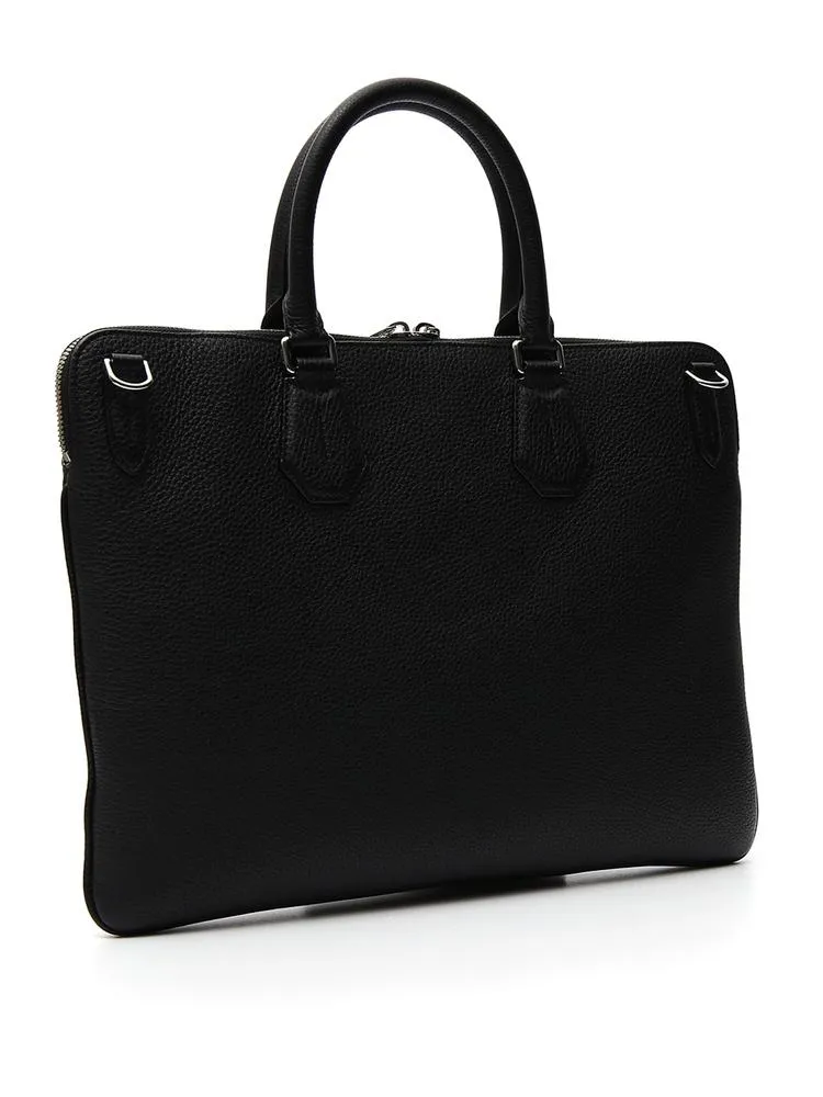 Bally Leather Laptop Briefcase