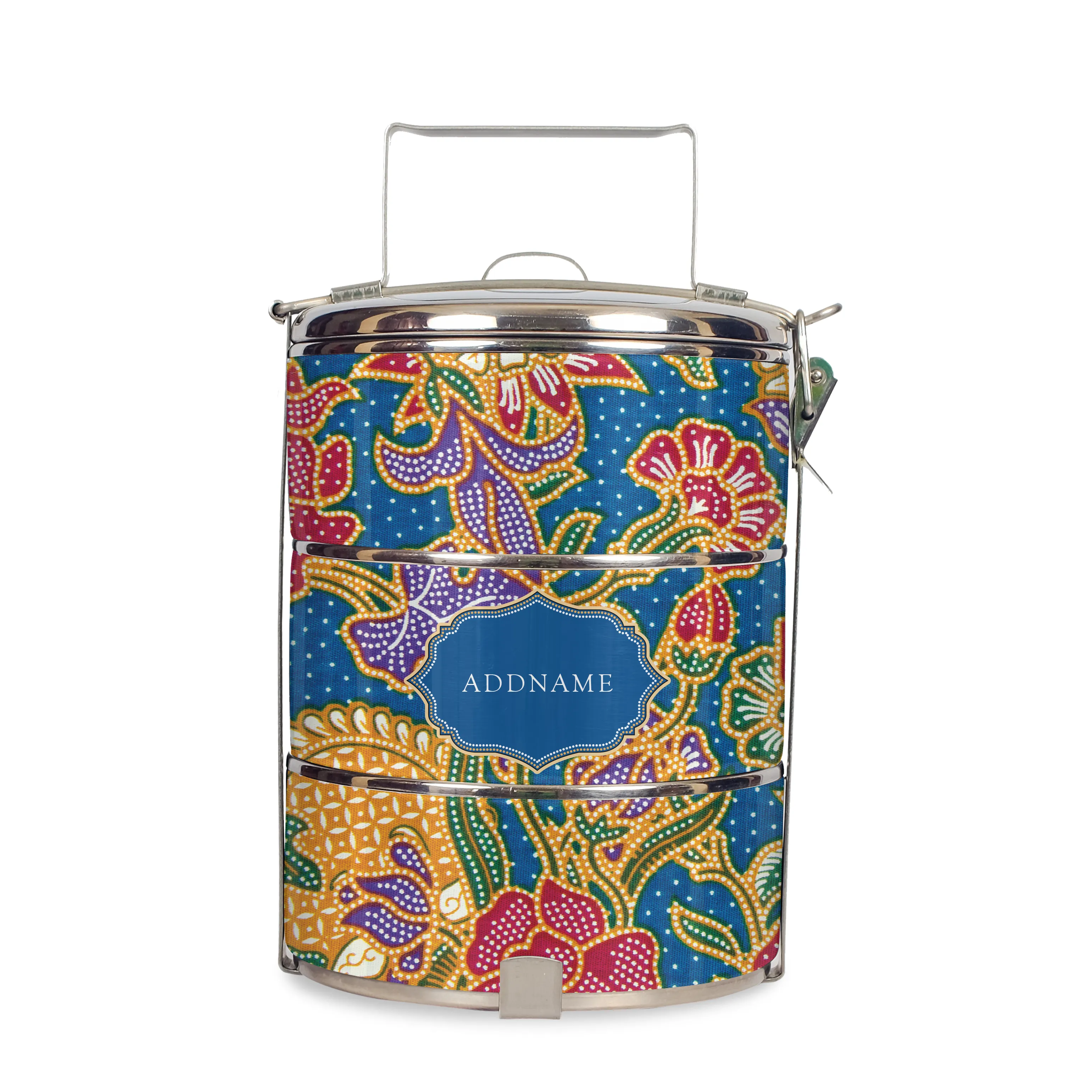 Batik Series - Kuntum Half Lining Small Jute Bag and Tiffin Carrier