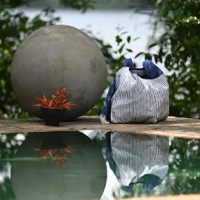 Beach Bag - India Ink - Egg Shell