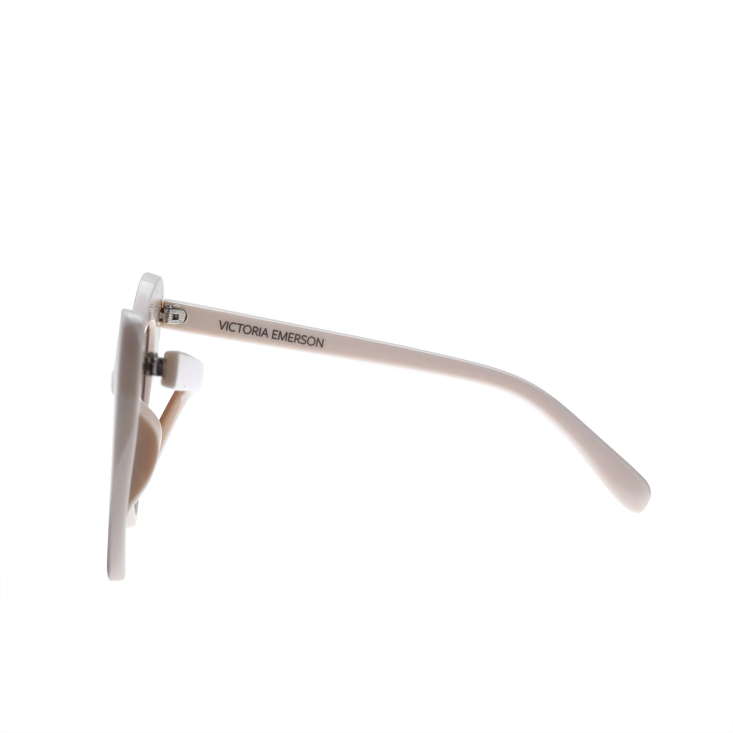 Beige Heart Sunglasses