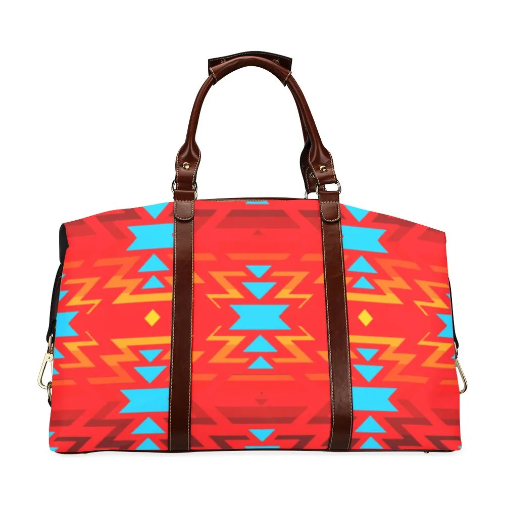 Big Pattern Fire Colors and Sky Sierra Classic Travel Bag