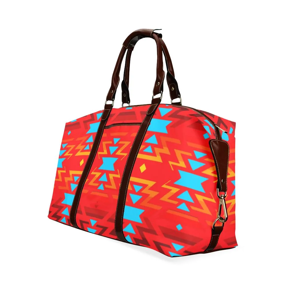 Big Pattern Fire Colors and Sky Sierra Classic Travel Bag