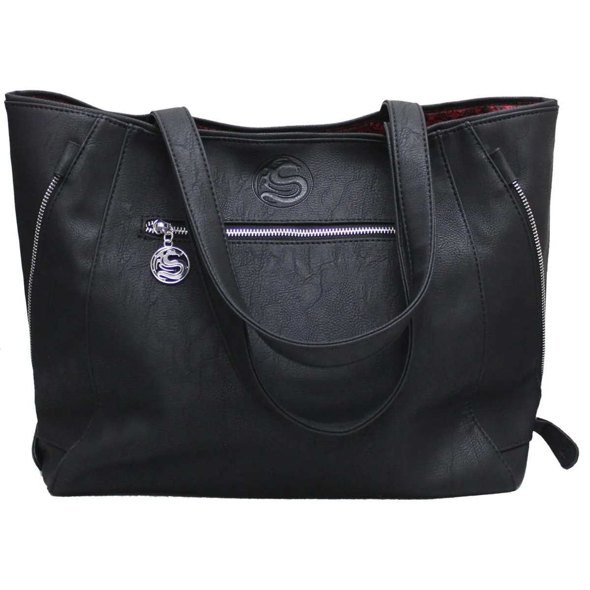 BLACK CAT - Tote Bag - Top quality PU Leather Studded