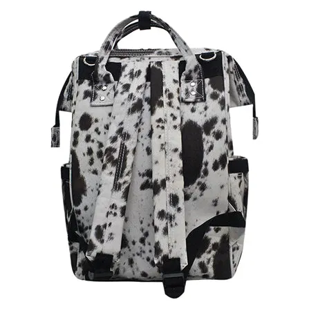 Black Cowhide NGIL Diaper Bag/Travel Backpack