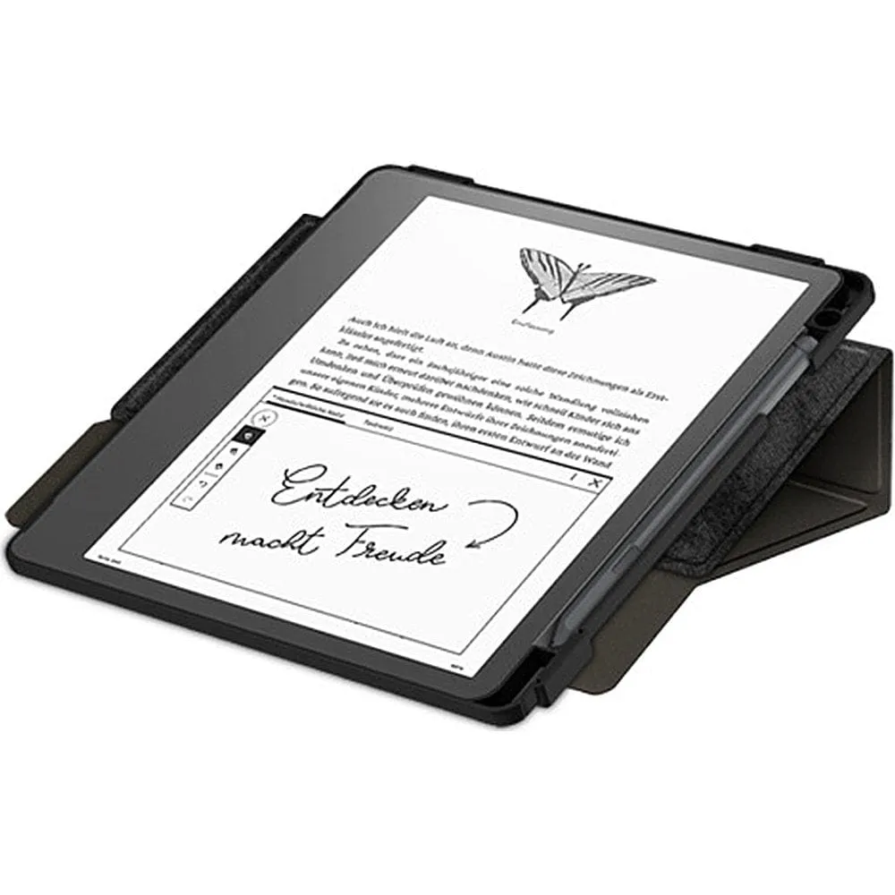 Black Leather Bi-Fold Folio Case - reMarkable 2