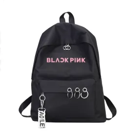 Black Pink Travel Backpack