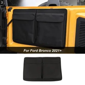 Black Tailgate Door Storage Bag Case Cover Tool Organizer For Ford Bronco 2021  Accessories | CheroCar