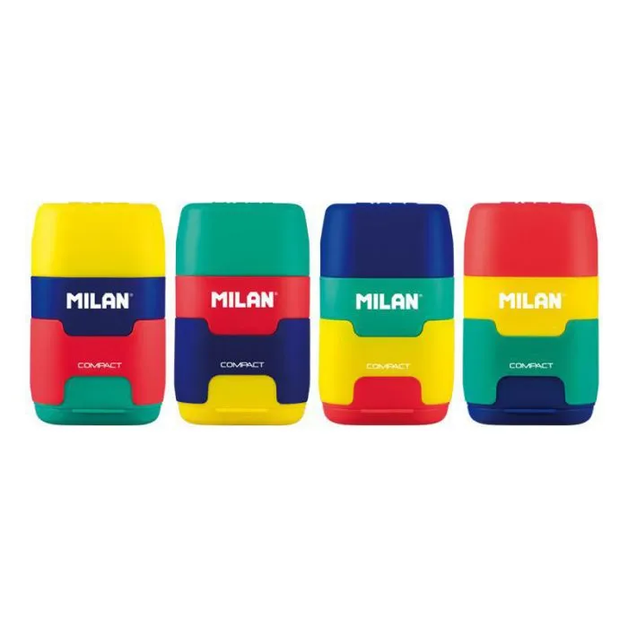 Blister pack DOUBLE pencil sharpener   eraser 2424