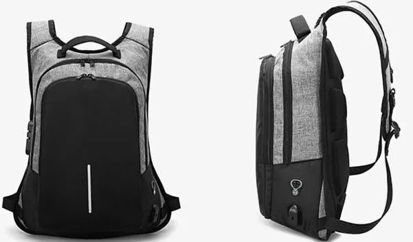 Bobby XD Design Medium Anti-Theft 15" Laptop Backpack with TSA Lock and USB Charging Port