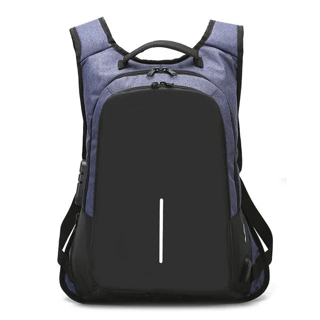 Bobby XD Design Medium Anti-Theft 15" Laptop Backpack with TSA Lock and USB Charging Port