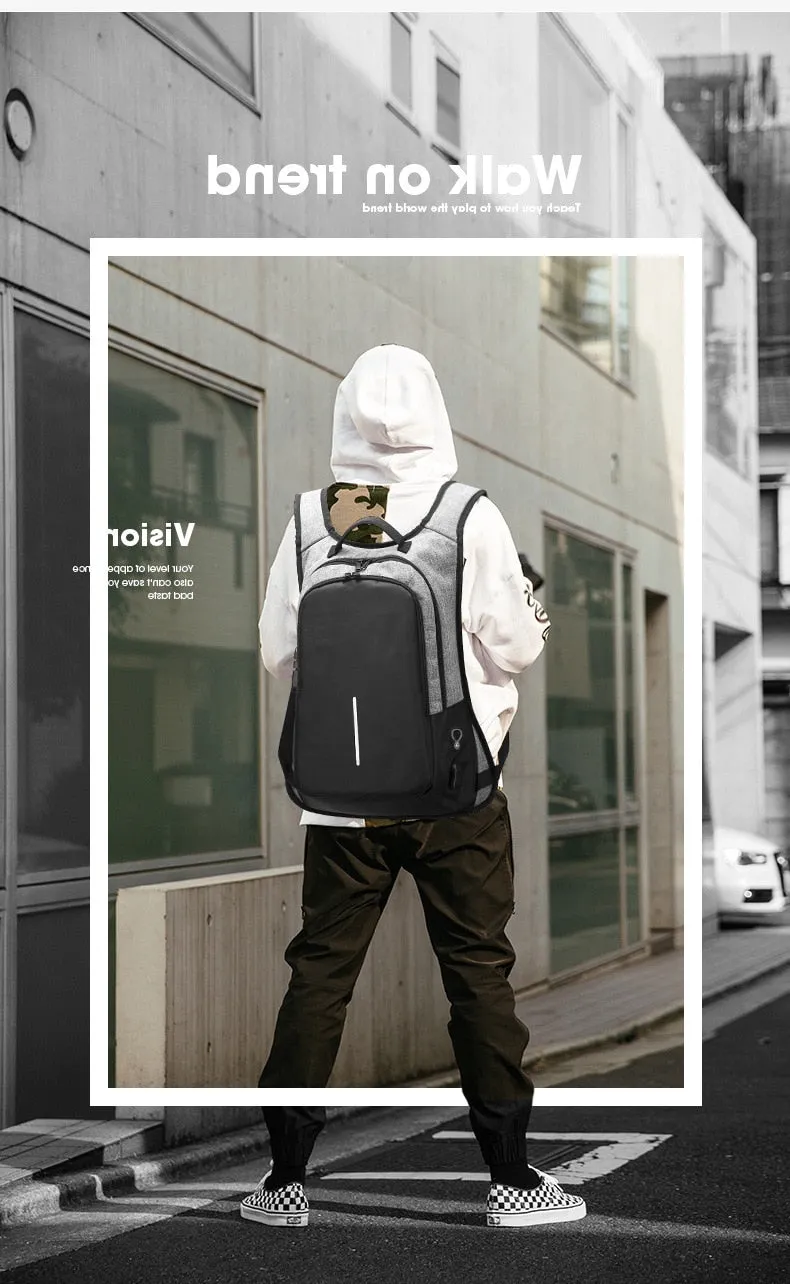 Bobby XD Design Medium Anti-Theft 15" Laptop Backpack with TSA Lock and USB Charging Port