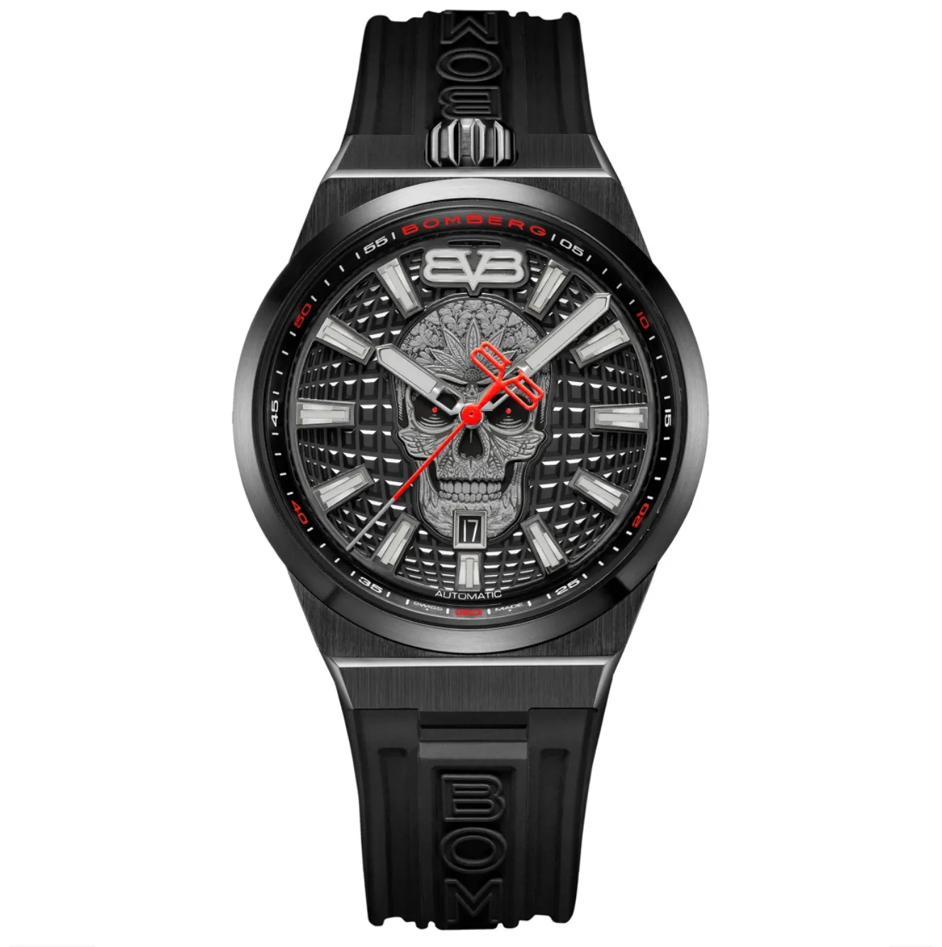 Bomberg Men's Watch BOLT-68 Auto Metropolis Mexico City Black PVD BF43APBA.10-1.12