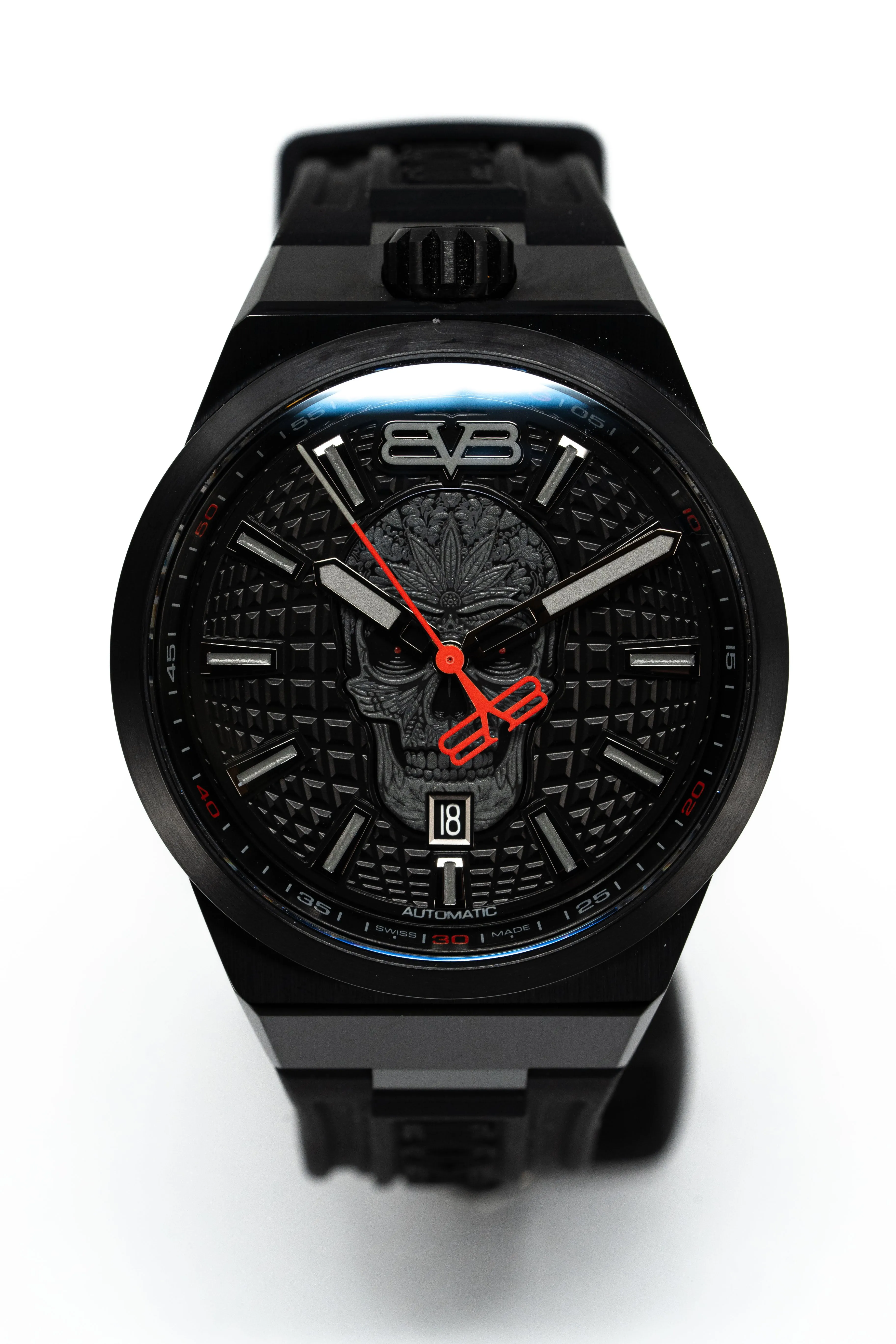 Bomberg Men's Watch BOLT-68 Auto Metropolis Mexico City Black PVD BF43APBA.10-1.12