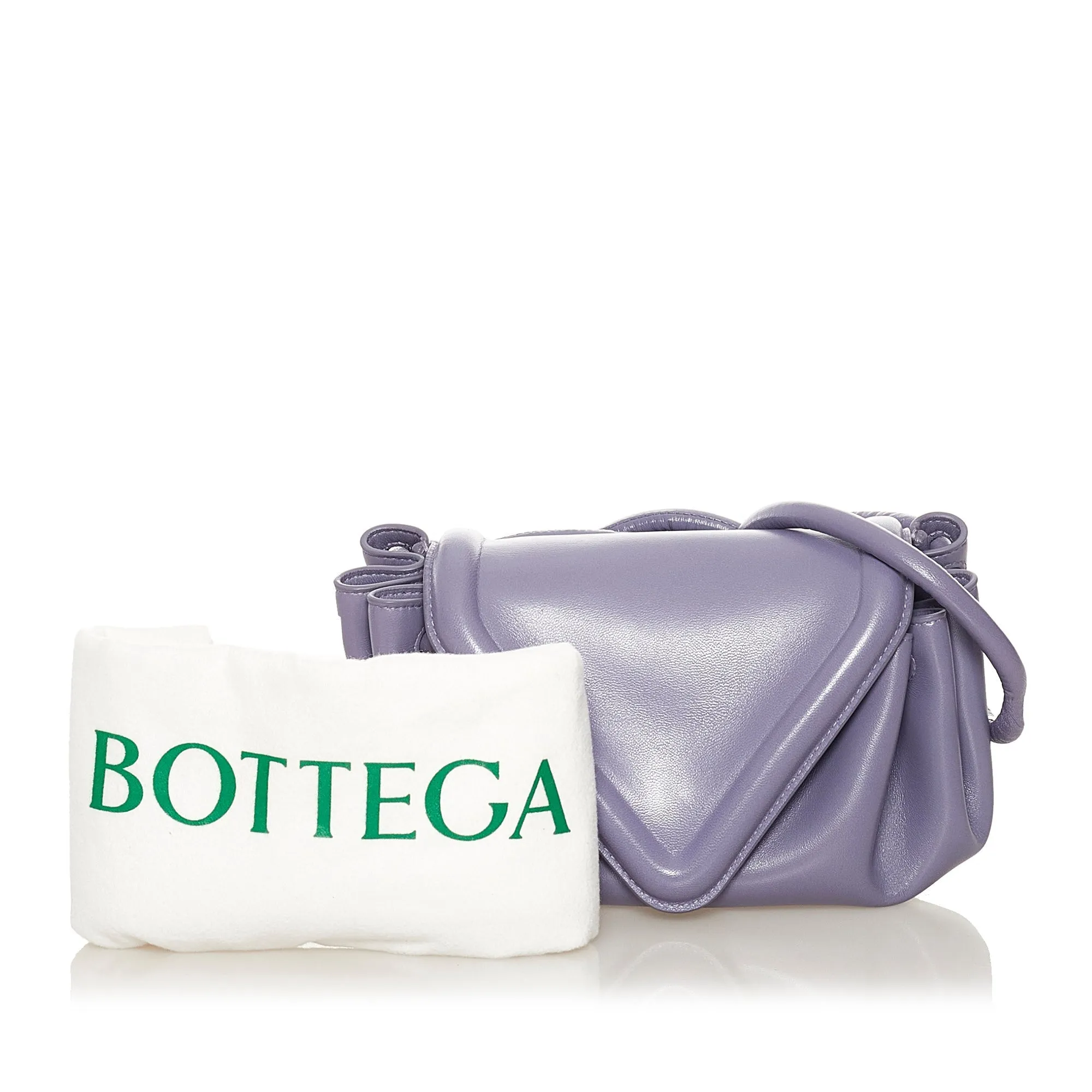 Bottega Veneta Beak Crossbody Bag Purple