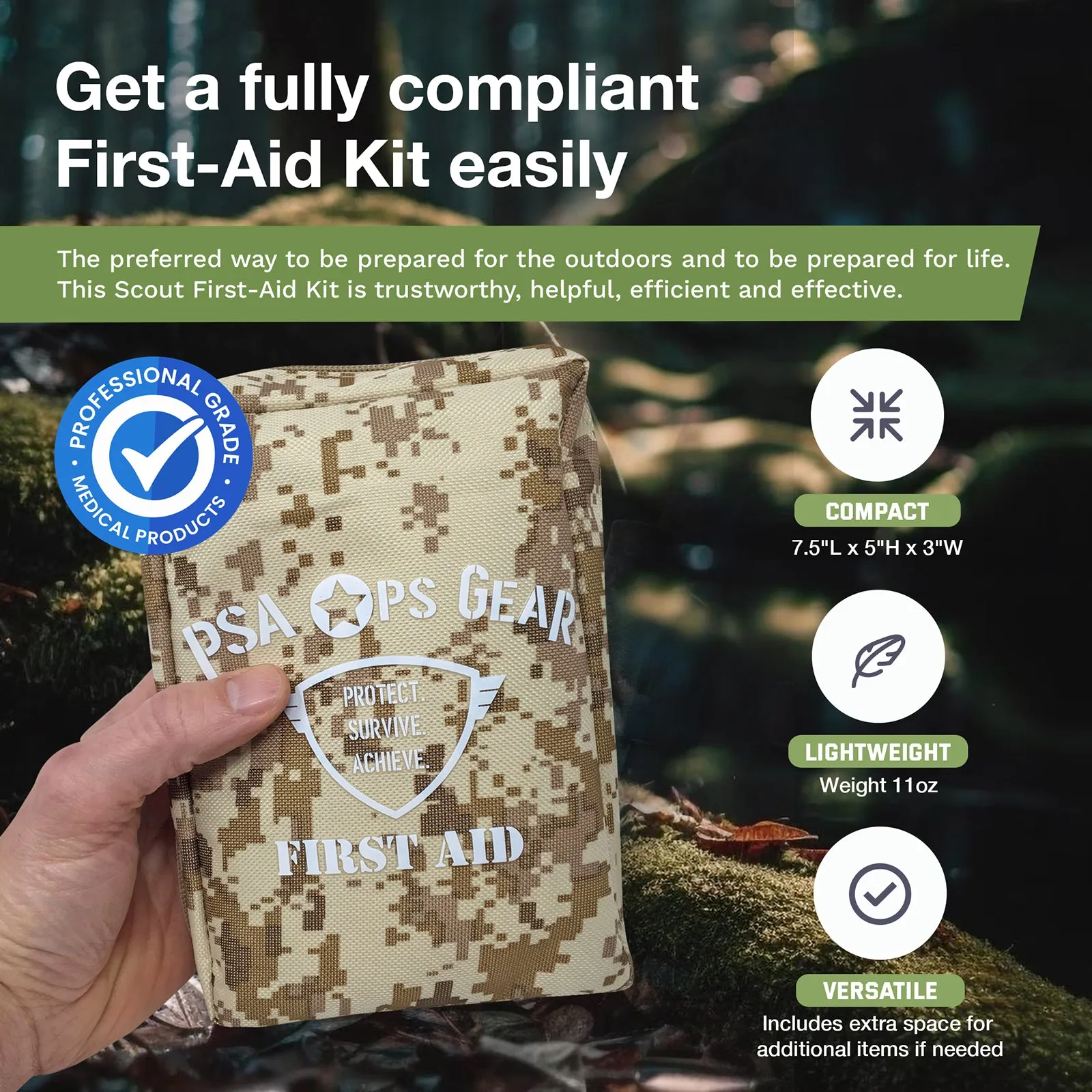 Boy Scout First-Aid Kit | Personal First Aid Kit PLUS