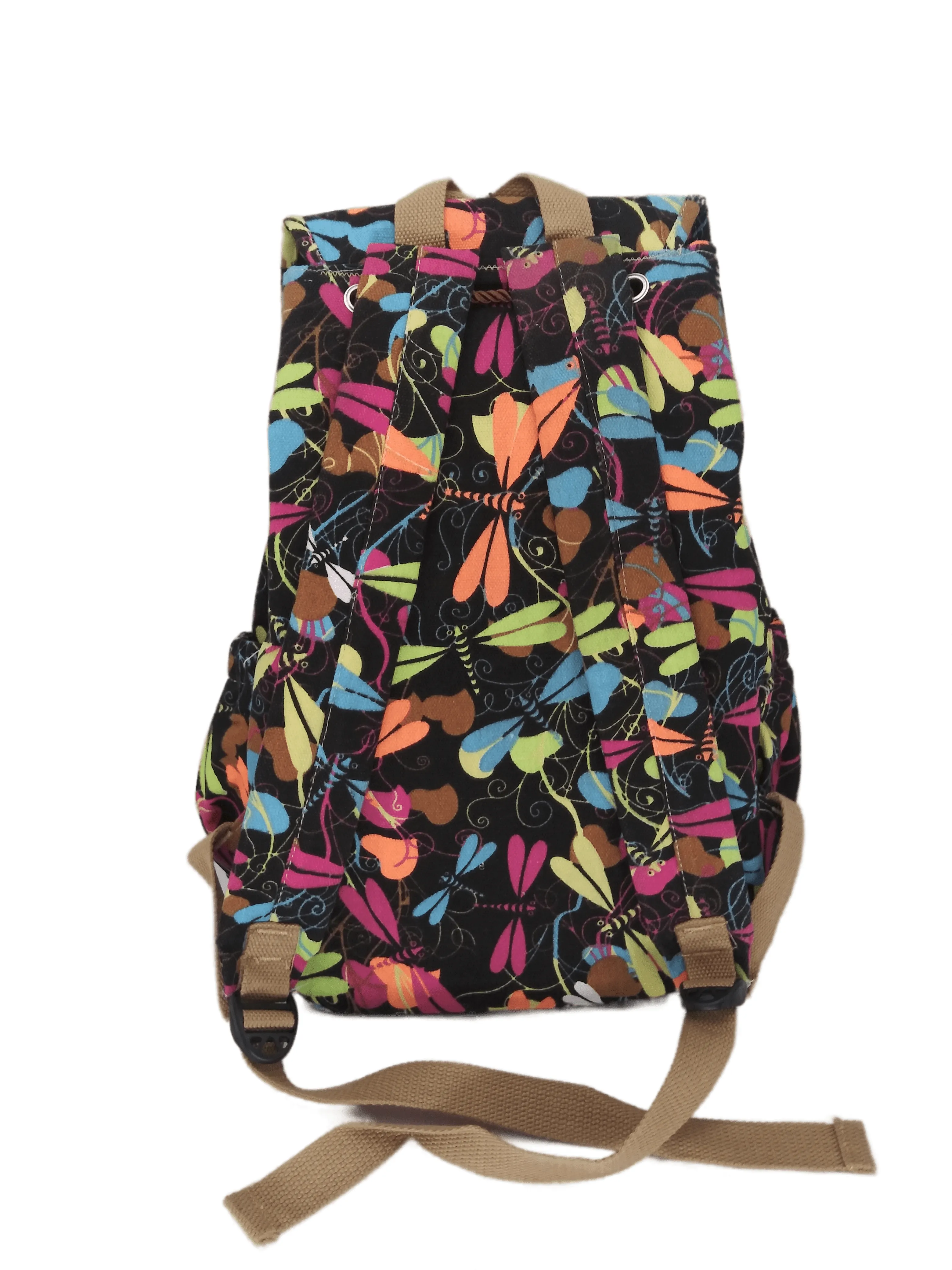 Bravo! Backpack Rucksack Drawstring (Dragonfly, Black)