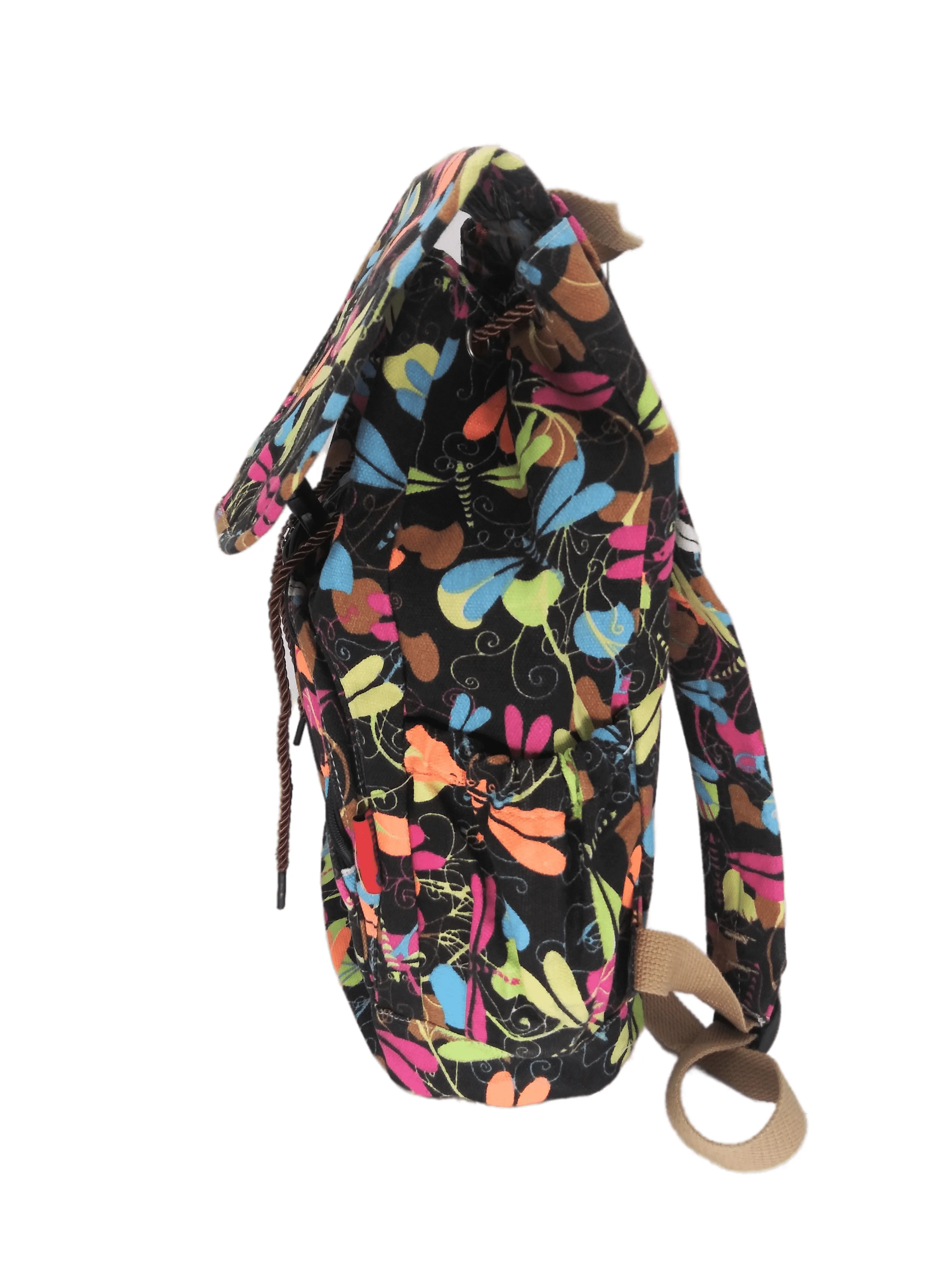 Bravo! Backpack Rucksack Drawstring (Dragonfly, Black)