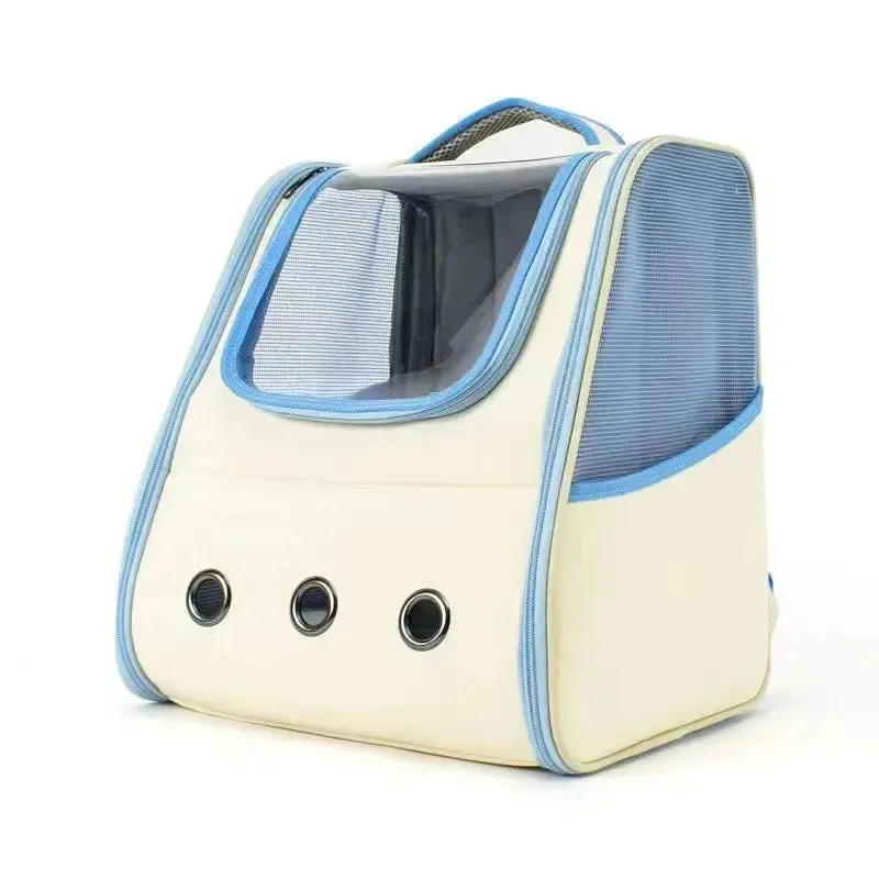 Breathable Cat Carrier Backpack with Multi-Access Doors and Safety Features