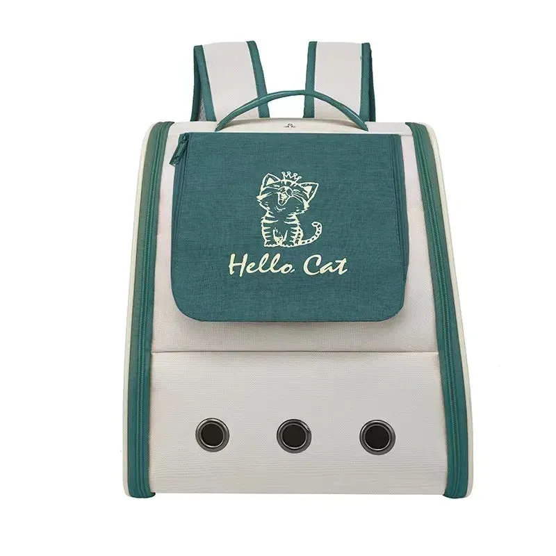 Breathable Cat Carrier Backpack with Multi-Access Doors and Safety Features